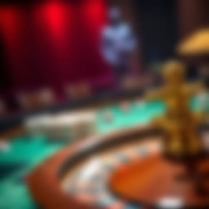 An illustration of various betting options available in roulette