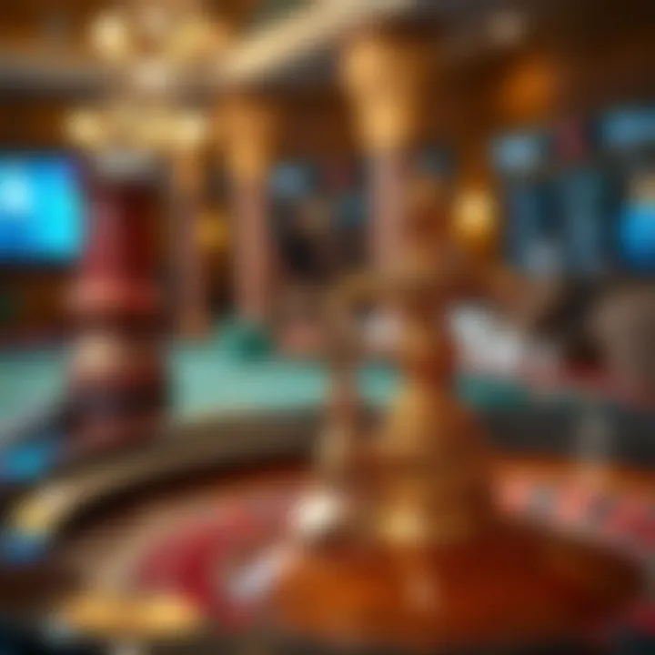 Visual representation of various betting forms in roulette