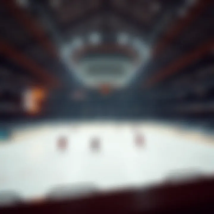 Historic Ice Rink in Russian Hockey A historic ice rink showcasing the evolution of Russian hockey