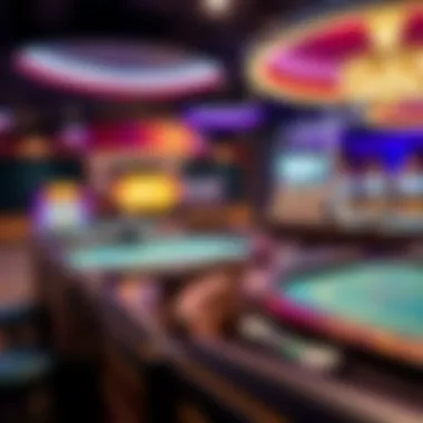 Popular Gaming Tables at Seven Luck Casino Close-up of popular gaming tables