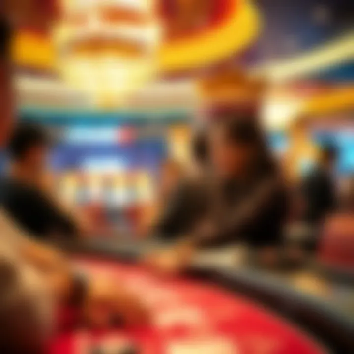 Visitors Experiencing the Thrill of Seven Luck Casino Visitors enjoying their time at the casino