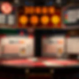 Intricate display of Sic Bo betting options