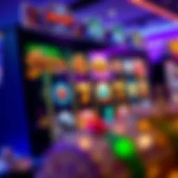 A vibrant online slot game interface showcasing various themes and graphics