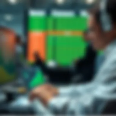 A person analyzing data for informed betting decisions.