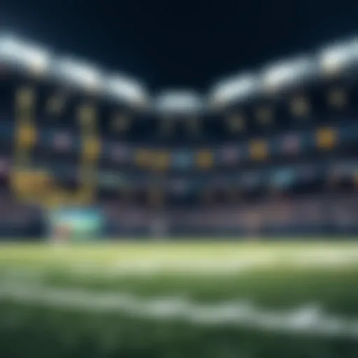 Visual representation of Super Bowl betting odds trends