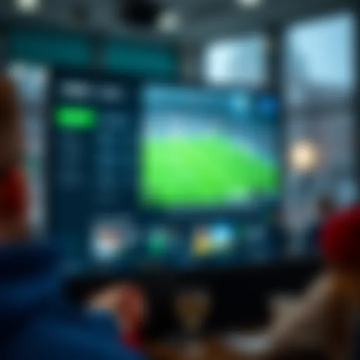 User interface of the Unibet streaming service