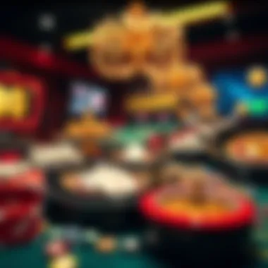 Diversity of Online Casino Games A graphic representation of different types of casino games available online.