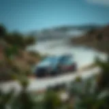 Challenging Terrain Navigation Rally car navigating a challenging terrain